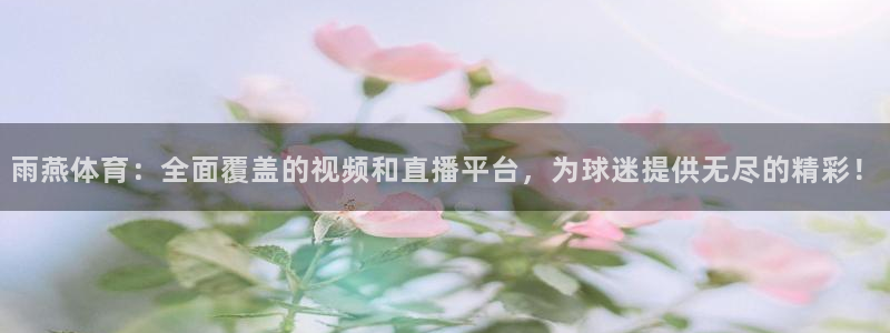 雨燕体育：全面覆盖的视频和直播平台，为球迷提供无尽的精彩！