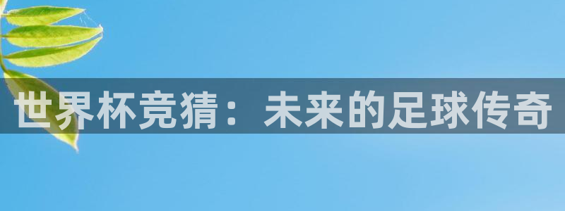 世界杯竞猜：未来的足球传奇