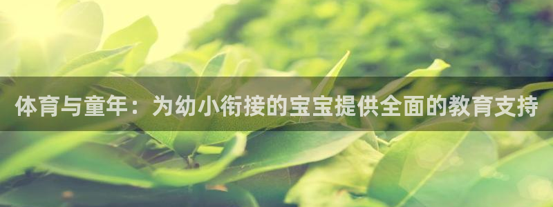 体育与童年：为幼小衔接的宝宝提供全面的教育支持